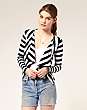 ASOS Stripe Frill Front Cardi