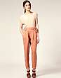 ASOS Tailored Double Belted Peg Trousers