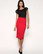 ASOS Tailored Pleat Side Ponti Pencil Skirt