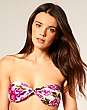 ASOS Tapestry Rose Print Bandeau Bikini Top