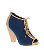 ASOS TELLTALE Lace Up Peep Toe Shoe Boot