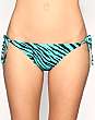 ASOS Turquoise Zebra Tie Side Bikini Briefs
