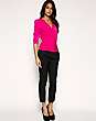 ASOS Tux Style Chiffon Insert 7/8 Trouser