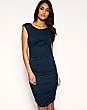 ASOS Twist Bust Jersey Ruched Dress