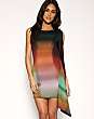 ASOS Watercolour One Shoulder Slinky Dress