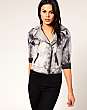 Baby Phat Washed Biker Jacket