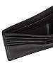 Black Grain Leather Coin Cash Wallet by Hugo Boss Black