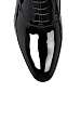 Black Patent Leather Almond Toe Dress Shoes by D&G