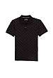 Black Polka Spot Pique Polo by Levi's