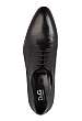 Black Washed Leather Almond Toe Shoes by D&G