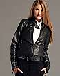 Black Zip Leather Jacket