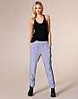 Blue Elastic Silk Pant
