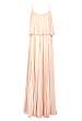 Blush Pleated Maxi Dress by Halston Heritage