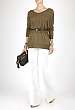 Brown Skinny Leather Waisted Belt by Joseph