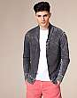 Burnout Fleece Cardigan