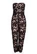 Chantal Lace Strapless Jumpsuit by Tibi