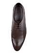 Chocolate Printed Texture Leather Shoes by Hugo Boss Black
