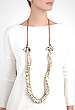 Coina natural shell long necklace by By Malene Birger