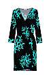 Coral Print Wrap Dress by Moschino Cheap & Chic