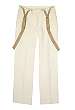 Cream Relaxed Linen Trousers with Braces by Polo Ralph Laure