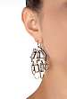 Dirty Gold Crystal Chandalier Earring by Low Luv