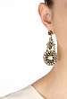 Disc chandelier earrings by Anton Heunis