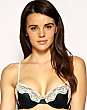Elle Macpherson Intimates Fly Butterfly Fly D-G Satin Contour Bra With Lace Trim