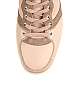 Fawn Stamped Leather Basket Hightops by D&G