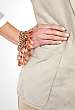 Flesh Teardrop & Skull Bracelet by Mawi