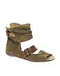 Fly London Mink Cuffed Peep Toe Flat Sandals