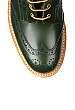 Forest Green Leather Brogue Stow Boots by Trickers