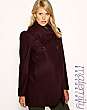 French Connection Maternity Funnel Neck Wrap Coat Exclusive to ASOS