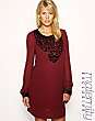 French Connection Maternity V-Neck Embellished Neck Dress Exclusive to ASOS