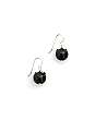 Globe Leaf Earrings Silve