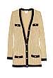Gold Cable Knit Contrast Cardigan by Moschino Cheap & Chic