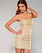 Gold Rouche Dress