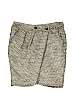 Green Basket Weave Skirt by McQ Alexander McQueen
