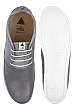 Grey Classic Leather Mid Top Chukkas by Volta