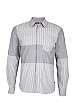 Grey Cut Peter Stripe Shirt by Marc by Marc Jacobs