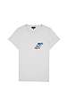 Grey Marl Logo Print Tee by APC