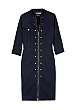 Indigo Stretch Shirt Dress by McQ Alexander McQueen