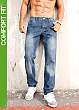 Jeans Comfort Fit Straight Leg, längd 32