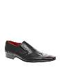 Jeffery West Black Line Brogued Loafers