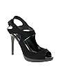 Karen Millen Structured Elegant Satin Heeled Sandals