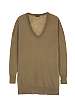 Khaki U Neck Cashair Tunic by Joseph