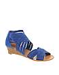 London Rebel Elastic Wedge Sandal