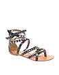 London Rebel Gem Studded Wrap Sandals