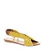 Mango Woven Elastic Back Flat Sandals