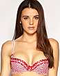 Miss Ultimo Cherry Drop Gingham Padded Balcony Bra