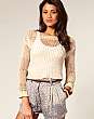 Motel Grungy Crochet Shirt Knit Jumper